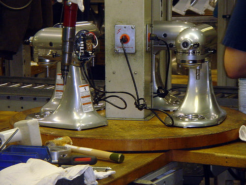 mixer assembly line