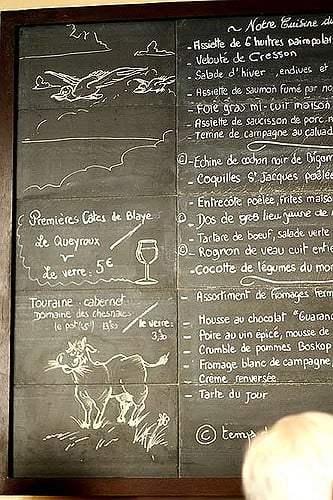 Café des Musées Menu