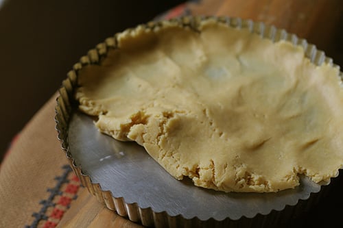 dough in pan