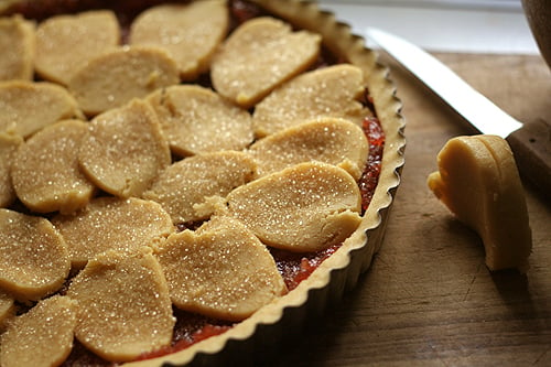 unbaked jam tart