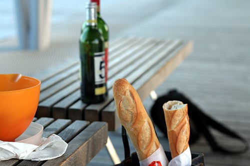 baguettes at picnic