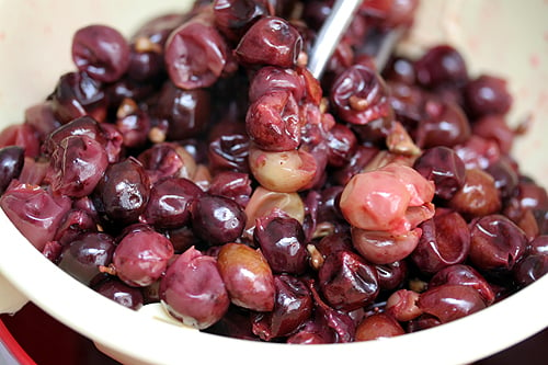 cooked grapes