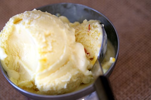 Coconut-Saffron Ice Cream