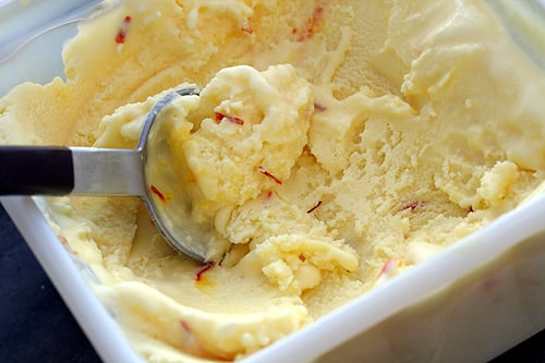 Coconut-Saffron Ice Cream