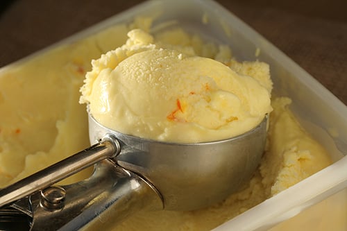 Coconut-Saffron Ice Cream