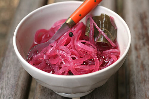 pickled red onions