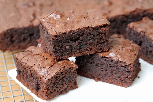 Baked brownies