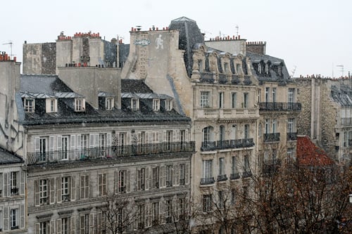 first snow in paris