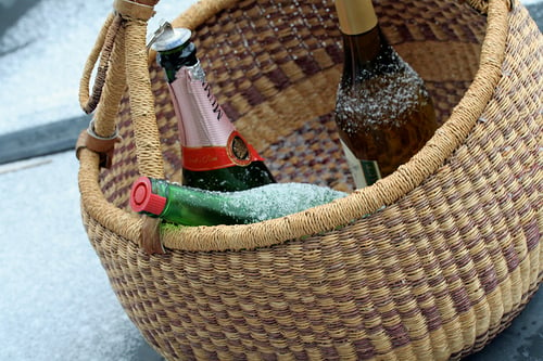 basket of wine