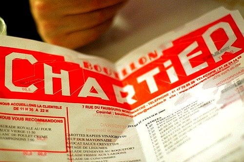 chartier menu