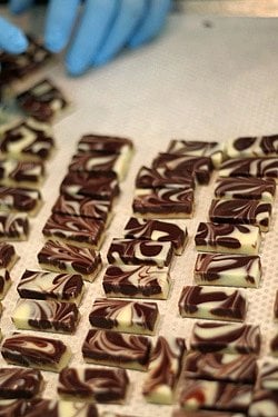 swirled chocolates