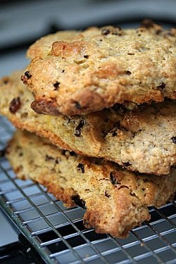 white chocolate & sour cherry scones