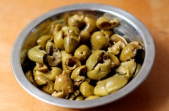 cracked olives