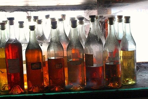 Cognac bottles