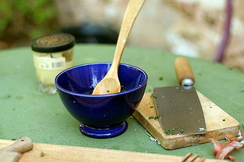 Alaskan Ulu Knife and Chopping Bowl Set Handle Strip Board