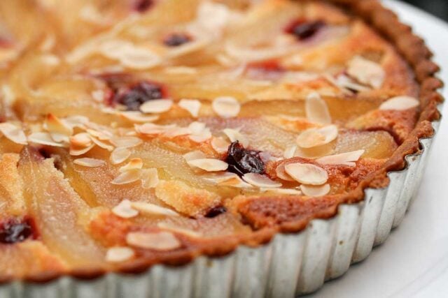 French Pear almond tart recipe