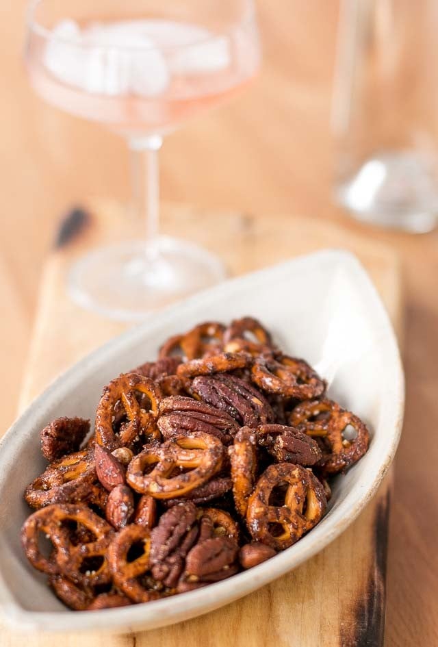 Spiced Pretzel Nut Cocktail Mix recipe