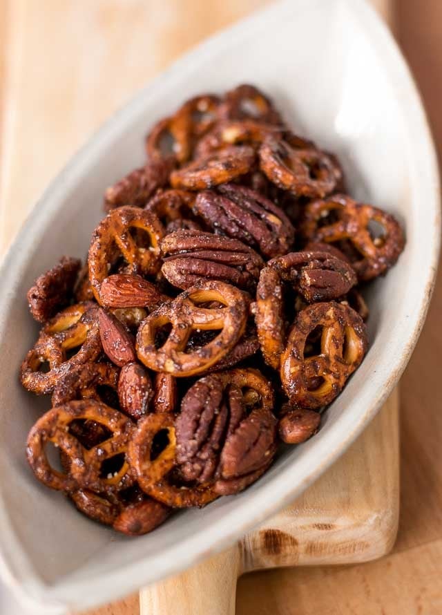 Spiced Pretzel Nut Cocktail Mix recipe