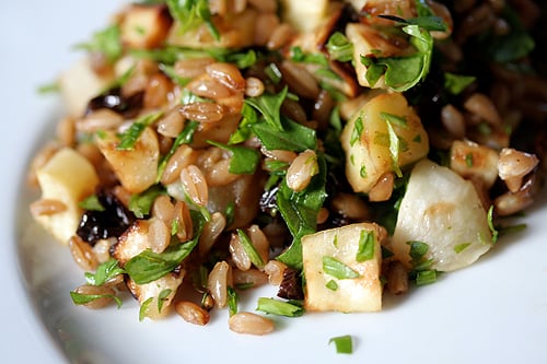 wheat berry salad plate