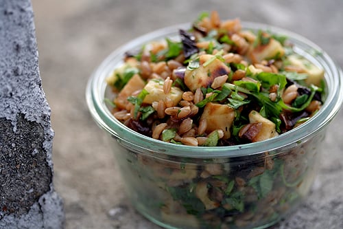 roasted root vegetable & wheat berry salad