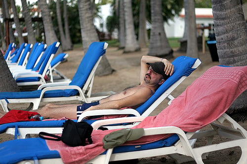 romain on the beach