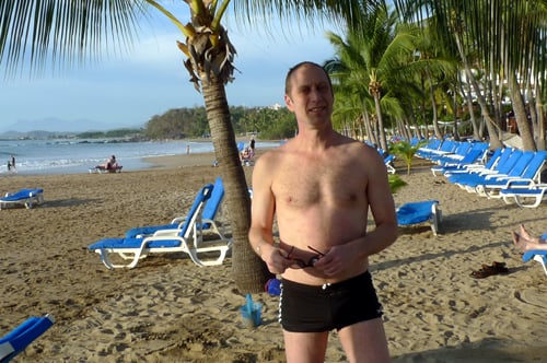 david on the beach