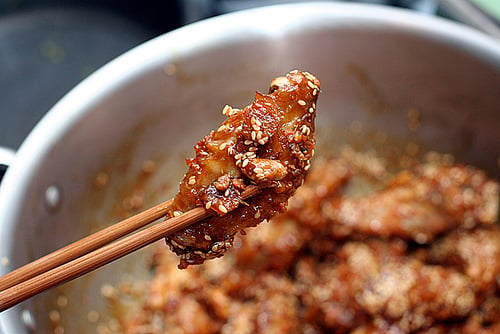 crispy Korean chicken wings