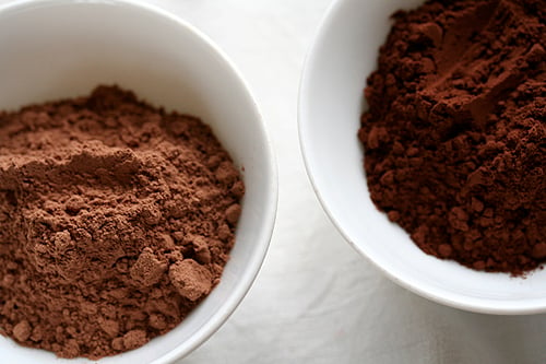 two cocoa powders