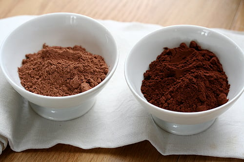 two cocoa powders