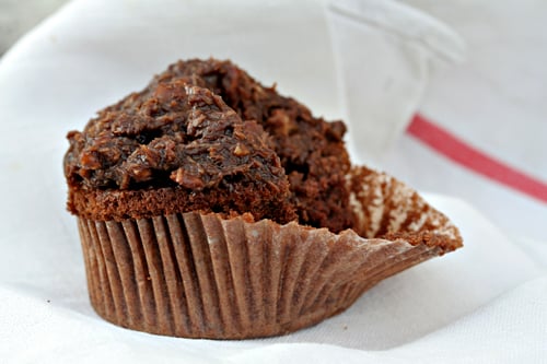 german chocolate cupcake