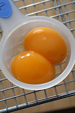 2 yolks