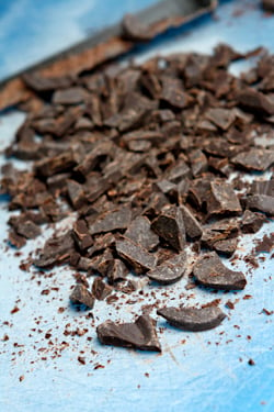 chopped chocolate