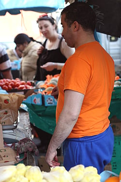 orange t-shirt