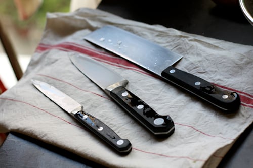 drying knives