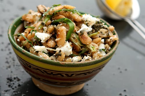 Ottolenghi's Fried Beans with Sorrel, Feta & Sumac - David Lebovitz