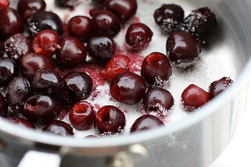 sugared cherries