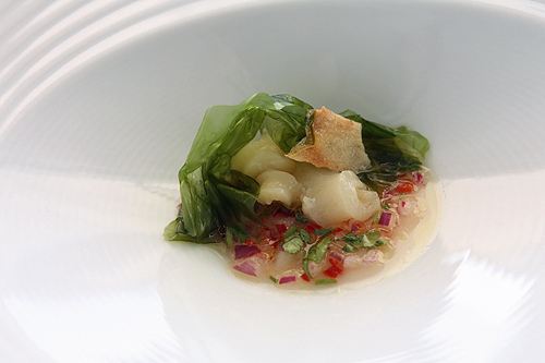 cod & sea lettuce