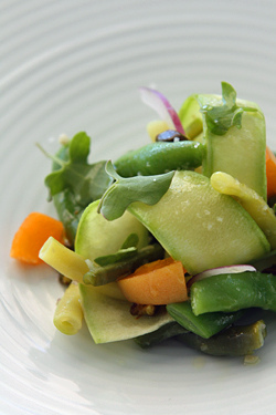 Mirazur bean salad