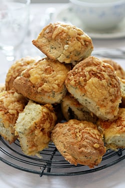 cooling rack of scones