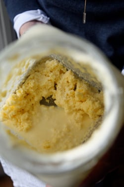 just-churned butter