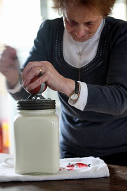 madge churning butter