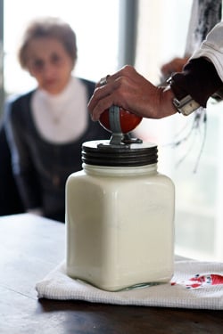 churning butter