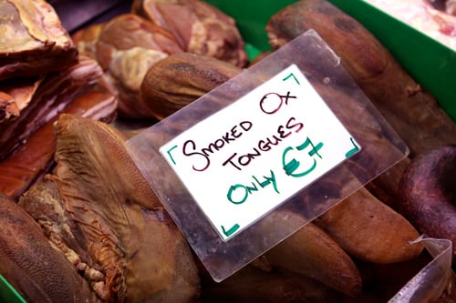 smoked ox tongues