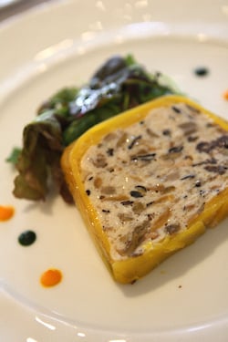 mushroom and fish terrine