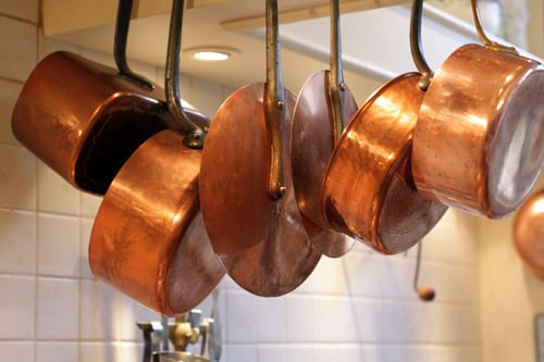 copper pots