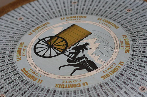 Comté cheese label