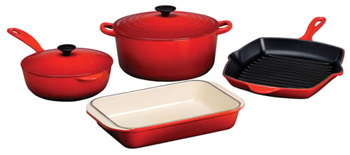 Le Creuset 10-Pc Cookware Set in Flame
