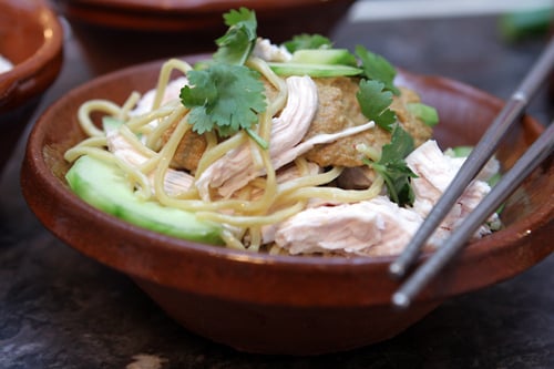 noodles with peanut sauce