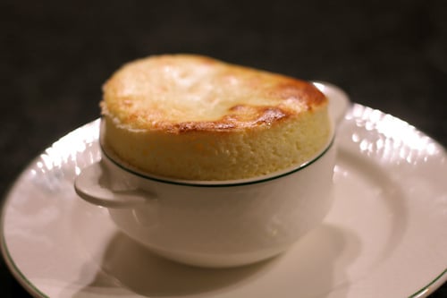 goat cheese souffle