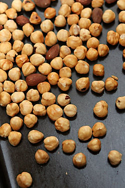 hazelnuts, toasted